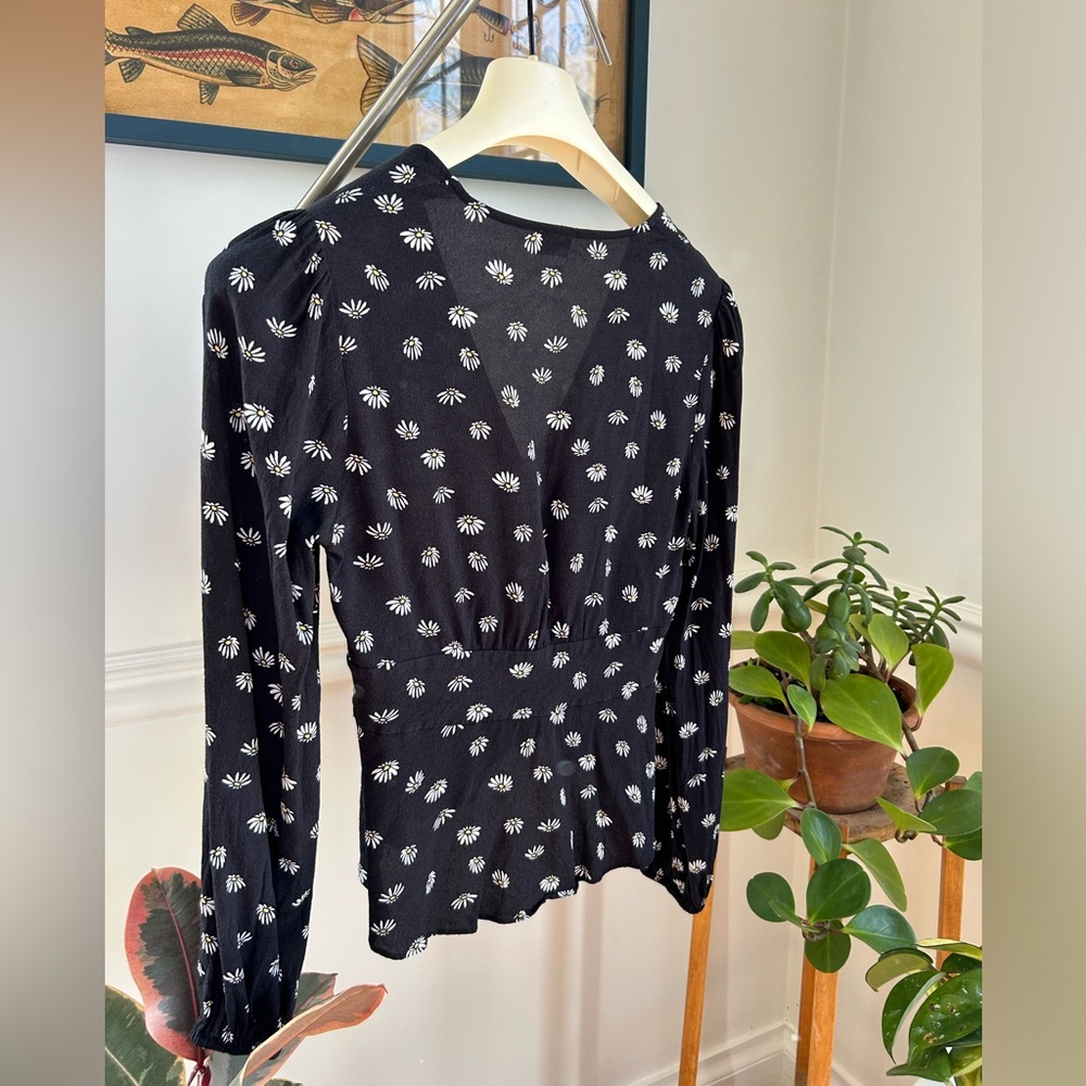 Sale! Wilfred peplum puff sleeve blouse